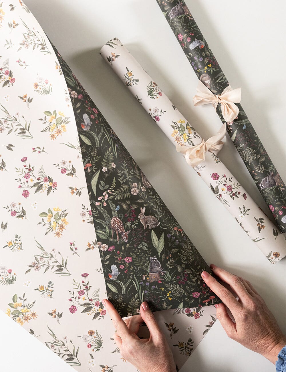 Dainty Blooms / Forest Friends 6pk Gift Wrap Sheets - Image 10