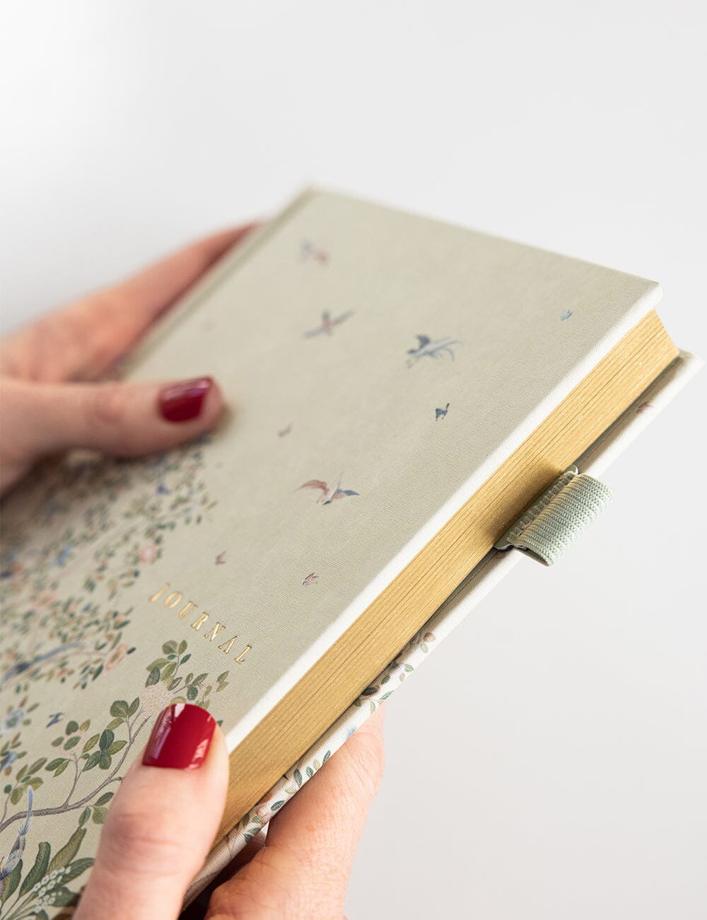 Linen Bound Journal - Spring Landscape  (Bullet Journal) - Image 5