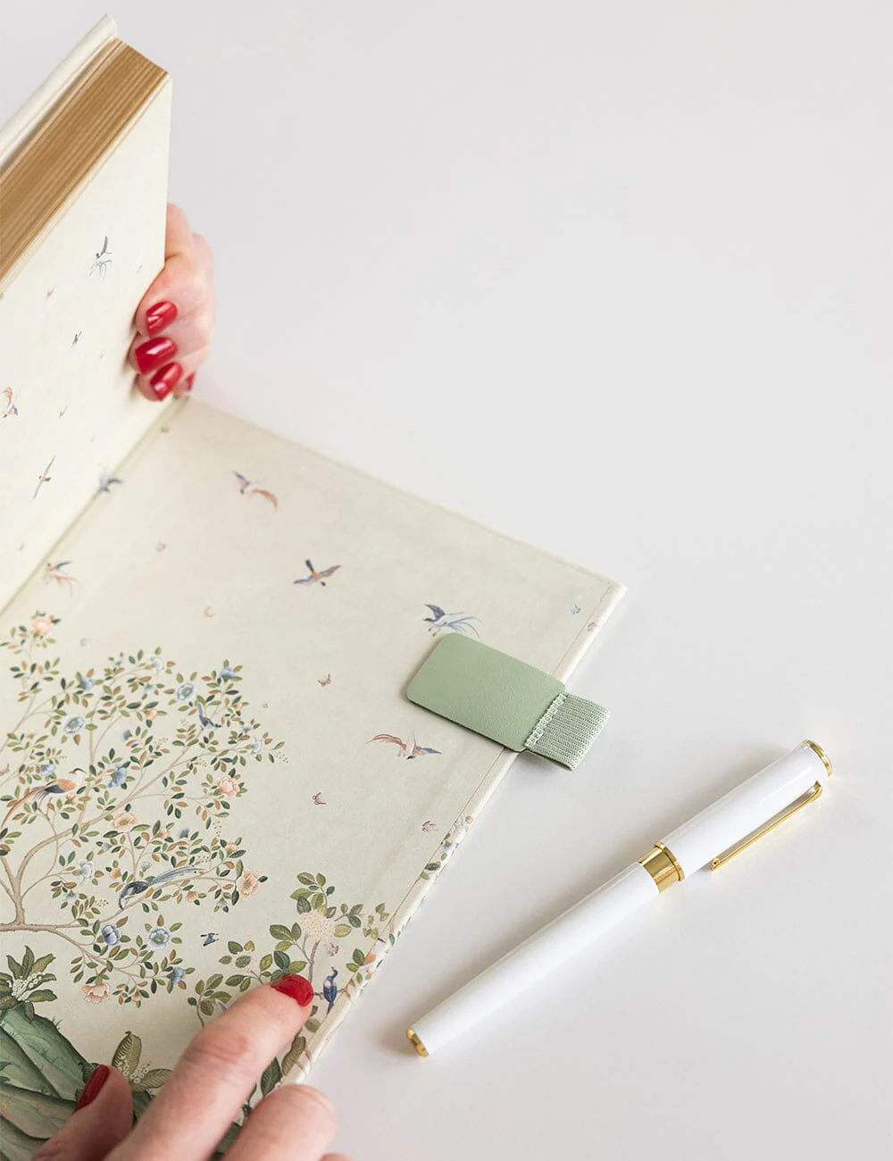 Linen Bound Journal - Spring Landscape  (Bullet Journal) - Image 7