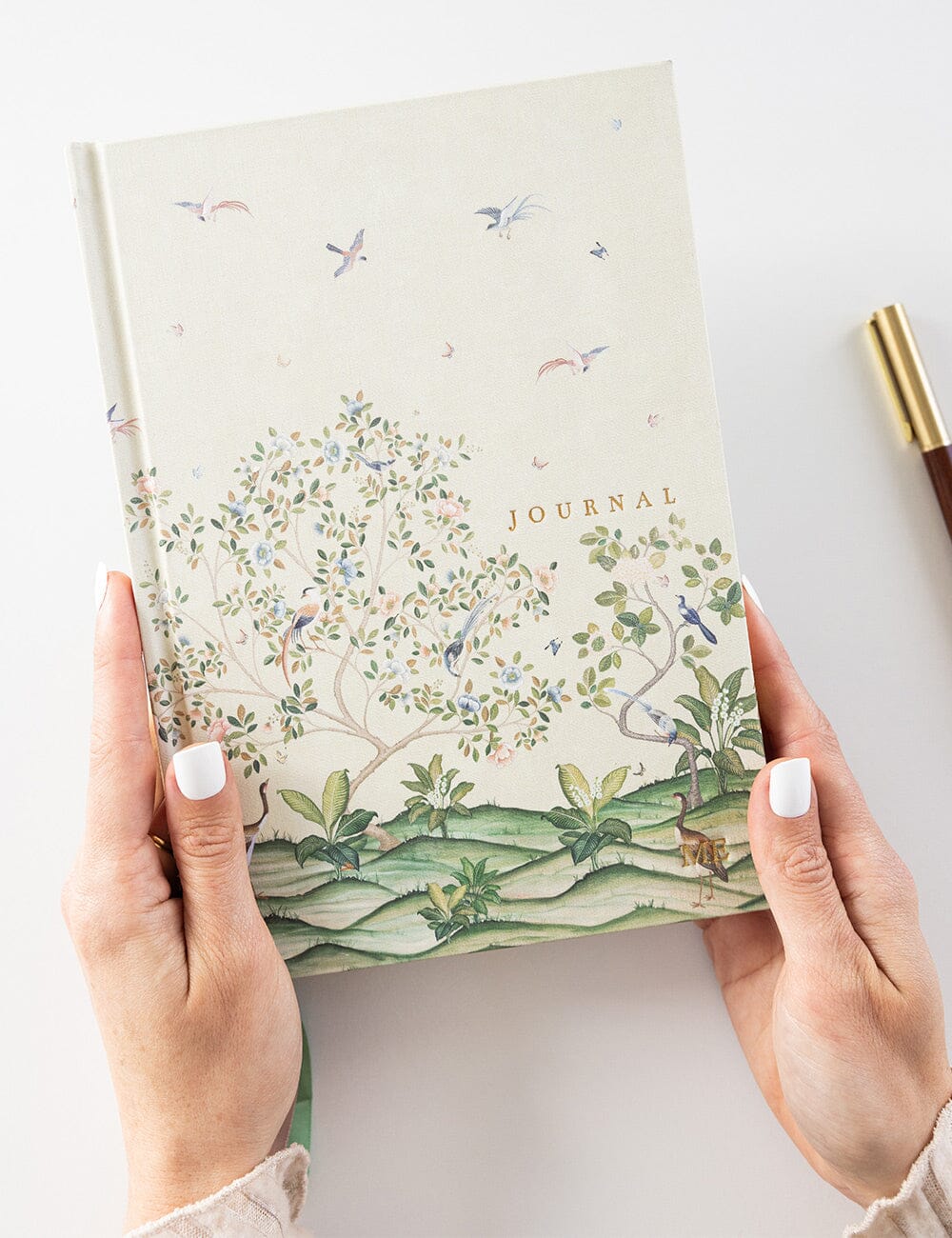 Linen Bound Journal - Spring Landscape  (Bullet Journal) - Image 8